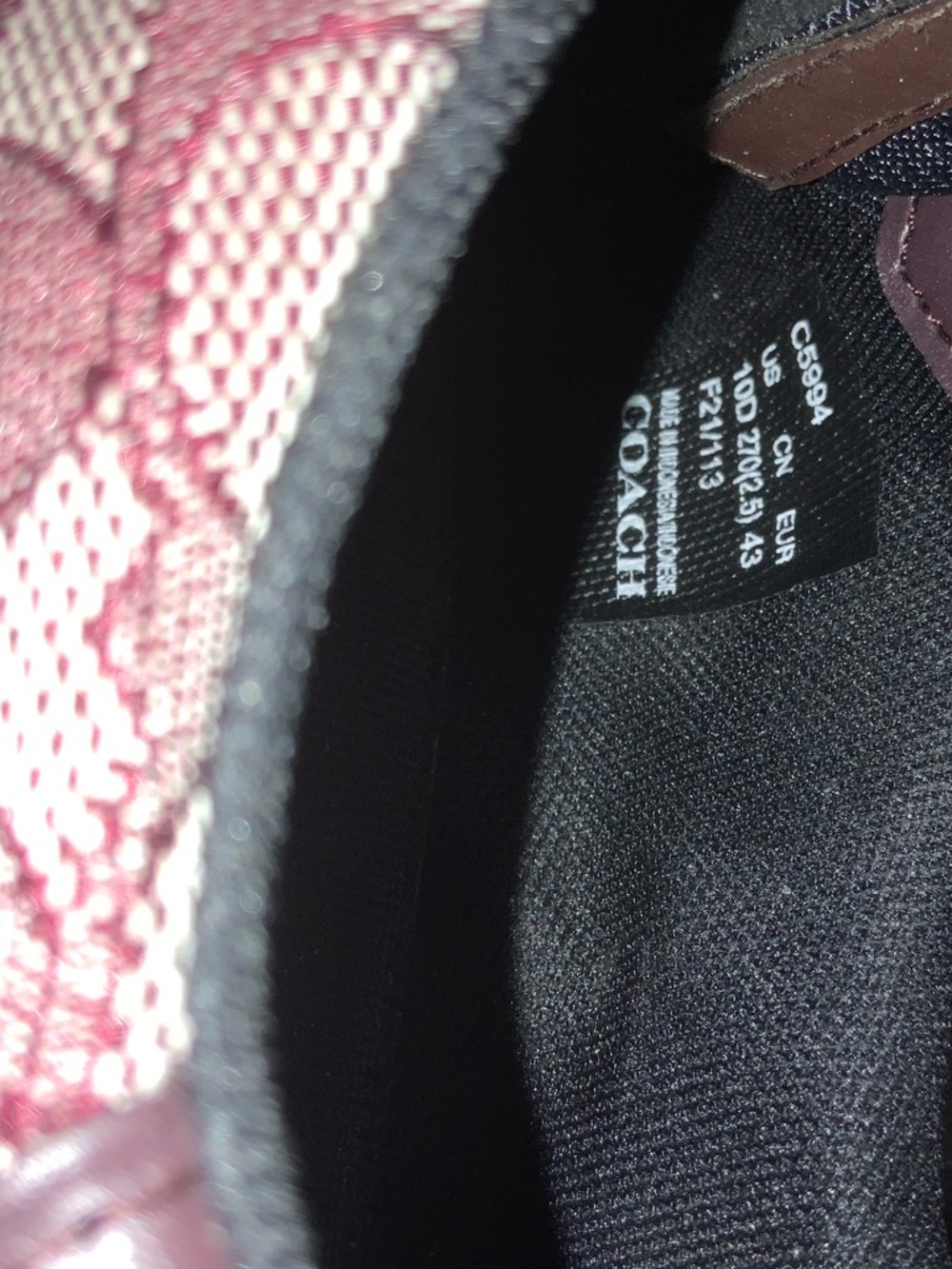 COACH citysole court Sneakers. Barely worn. Work, travel, school. Sz. 10 D - Picture 5 of 7